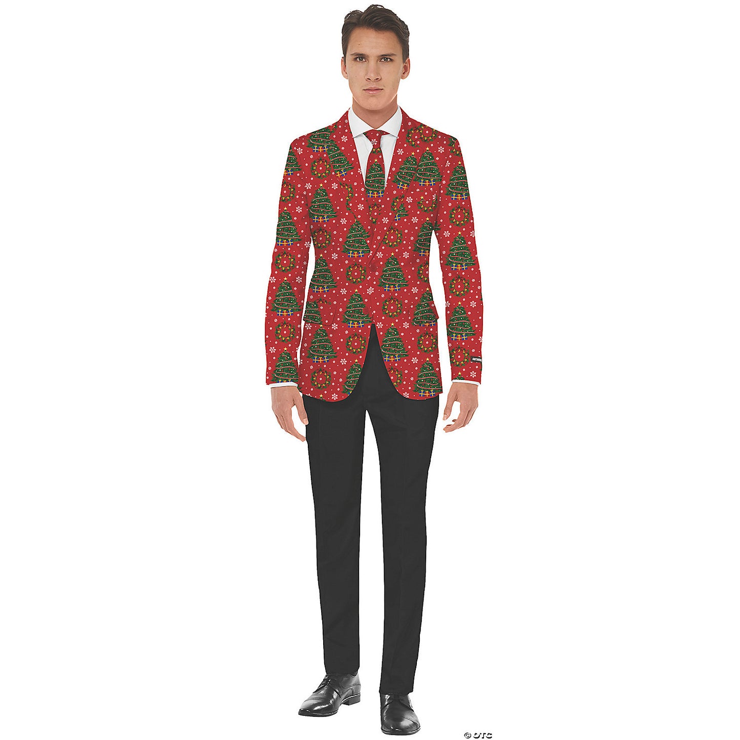 MEN'S CHRISTMAS TREES JACKET AND TIE MD