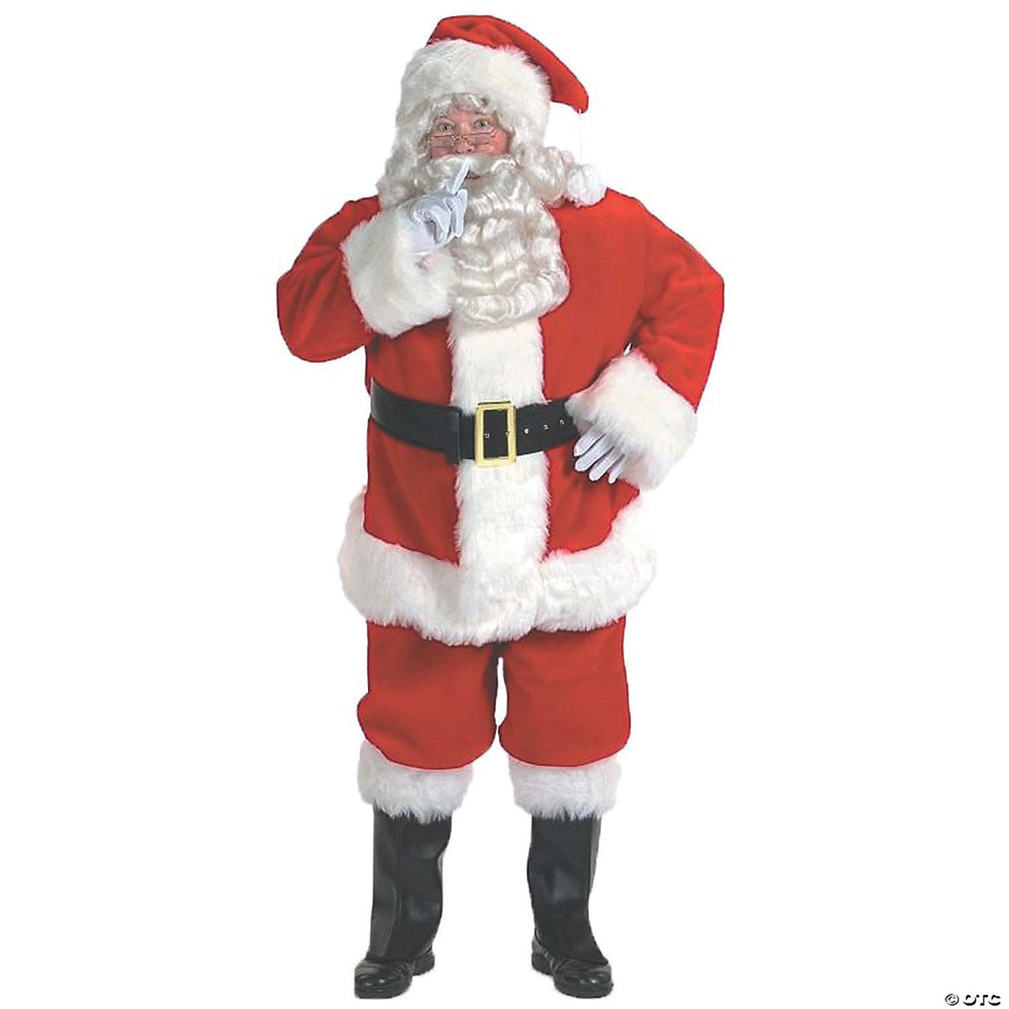 SANTA SUIT RICH VLVT PLS SZ