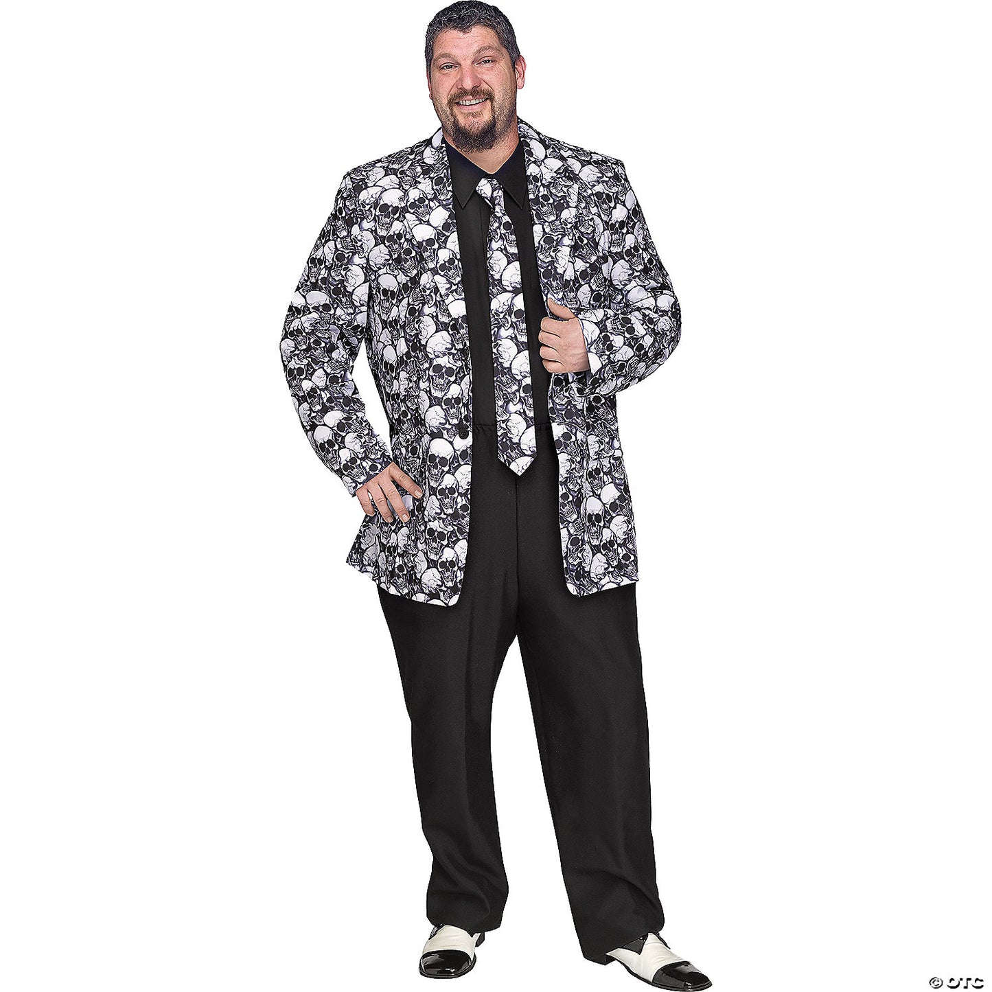 MEN'S SKULL JACKET AND TIE