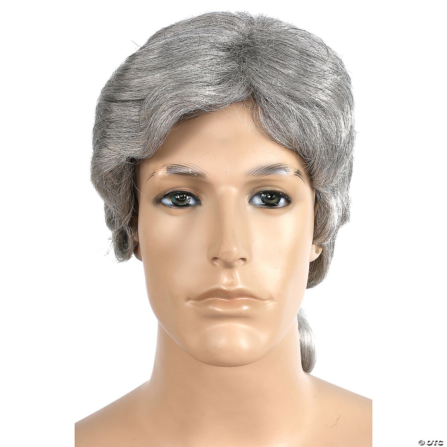 MEN'S PONYTAIL WIG DK BROWN GRAY 51