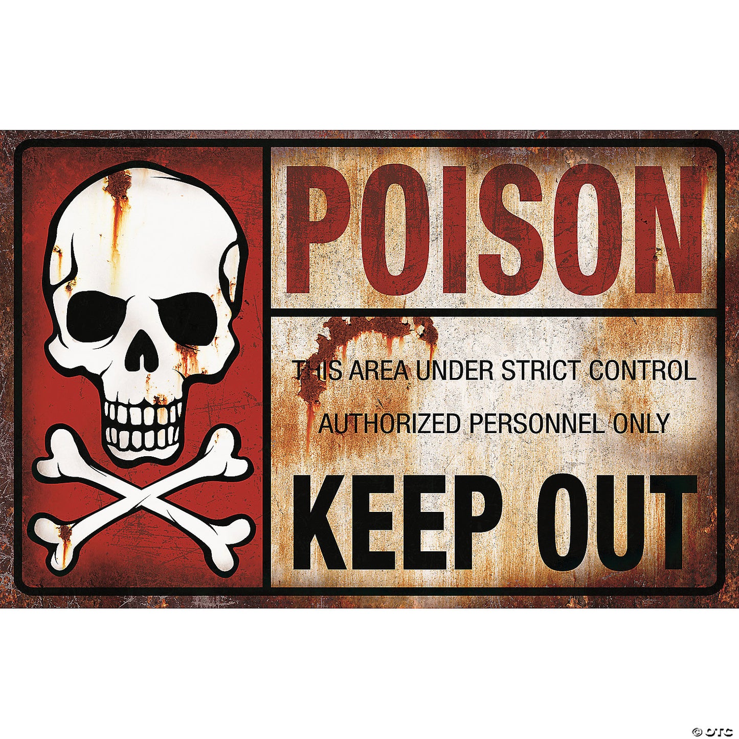 METAL POISON SIGN