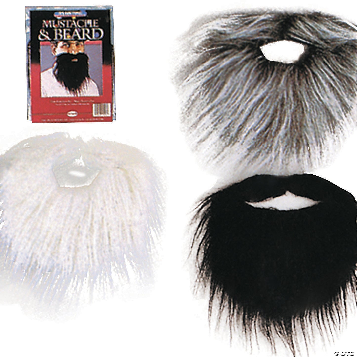 MUSTACHE AND BEARD 24 PC ASST