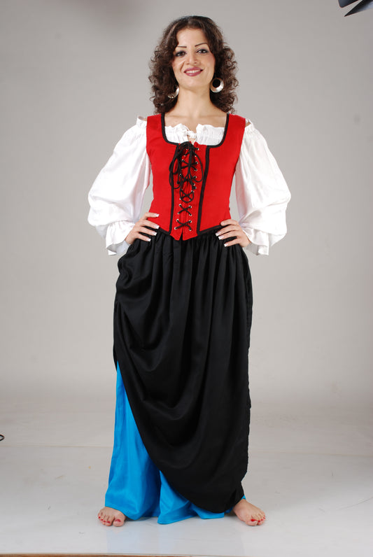 Double-Layer Medieval Skirt