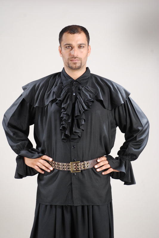 Half Cape Medieval Shirt