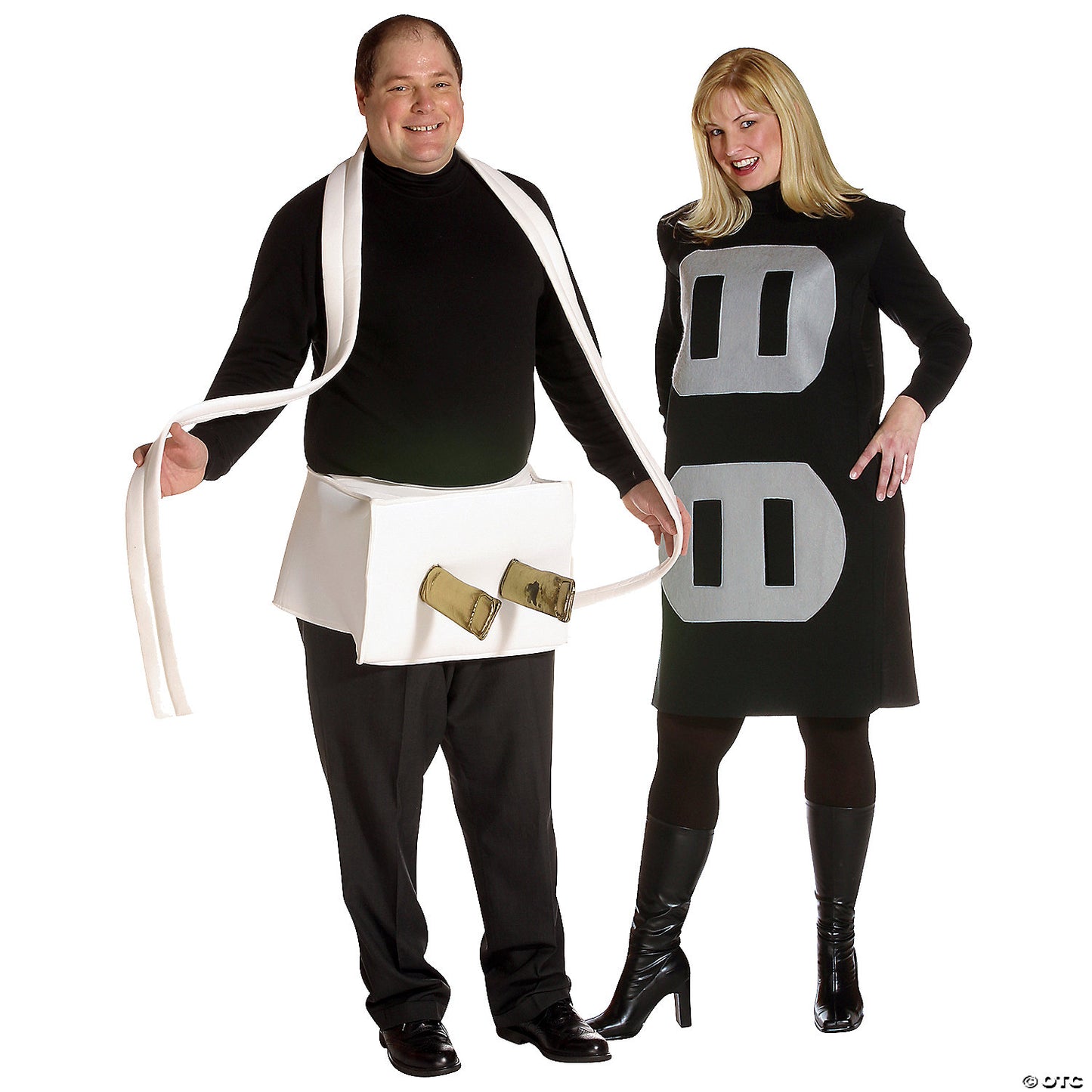 PLUS SIZE PLUG AND SOCKET ADULT COSTUME