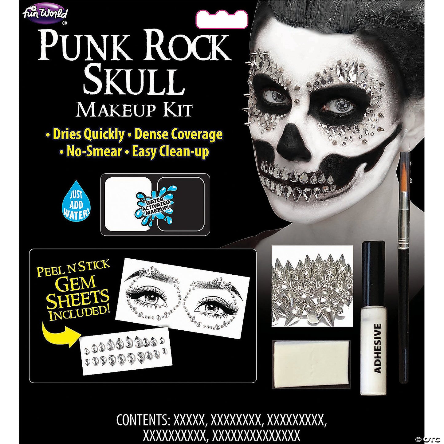 PUNK ROCK SKULL M/U KIT