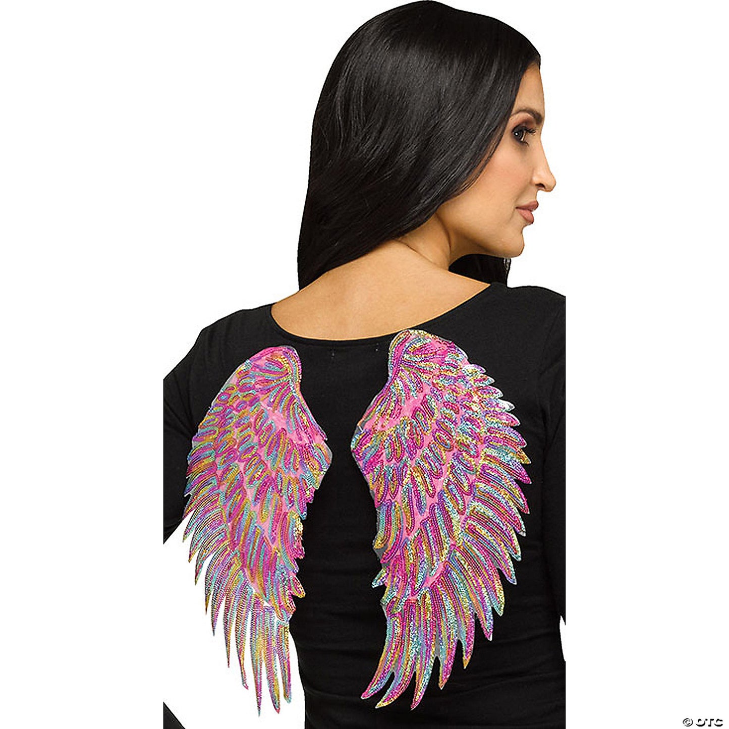 ADLT WINGS SEQUIN RAINBOW