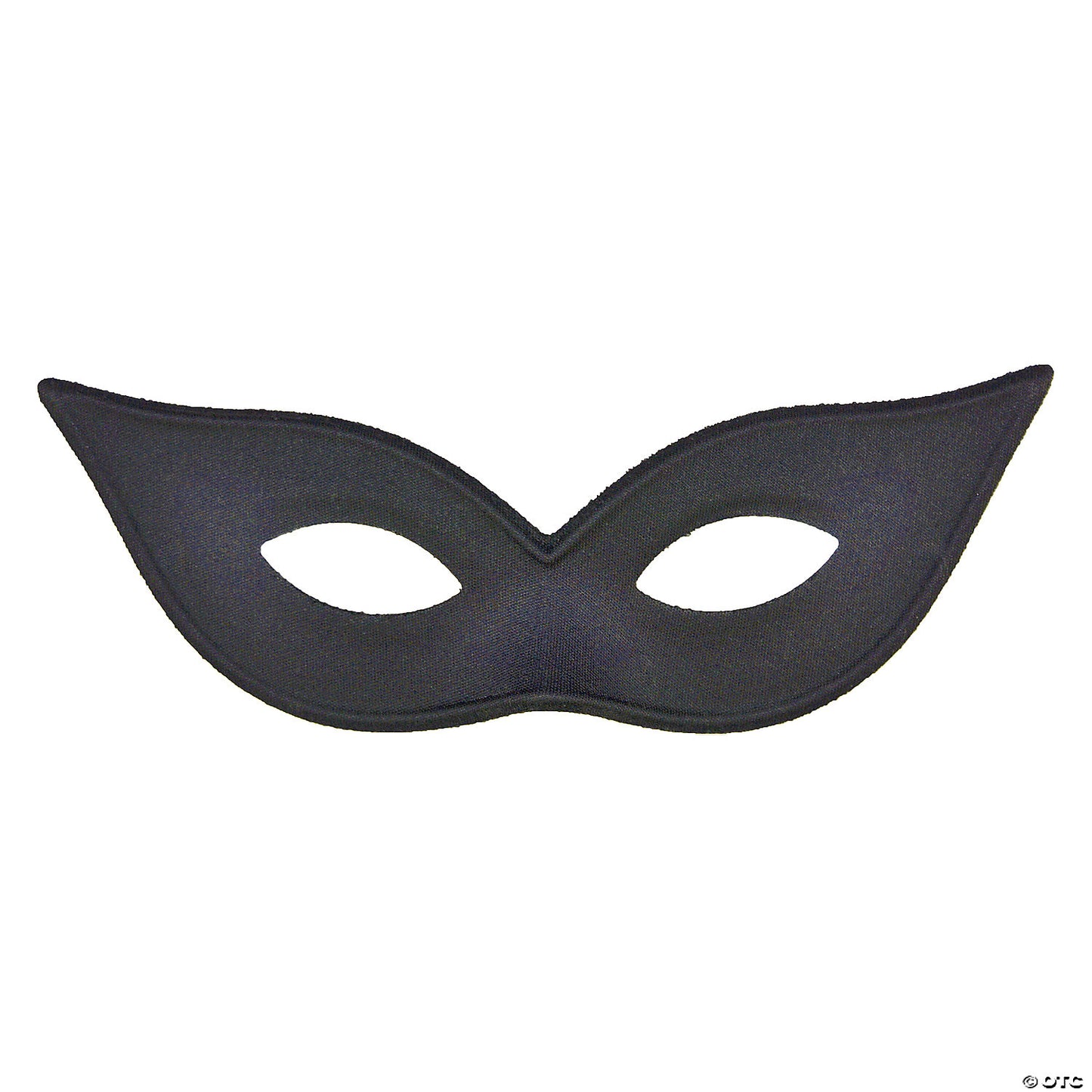 SATIN HARLEQUIN MASK-BLACK