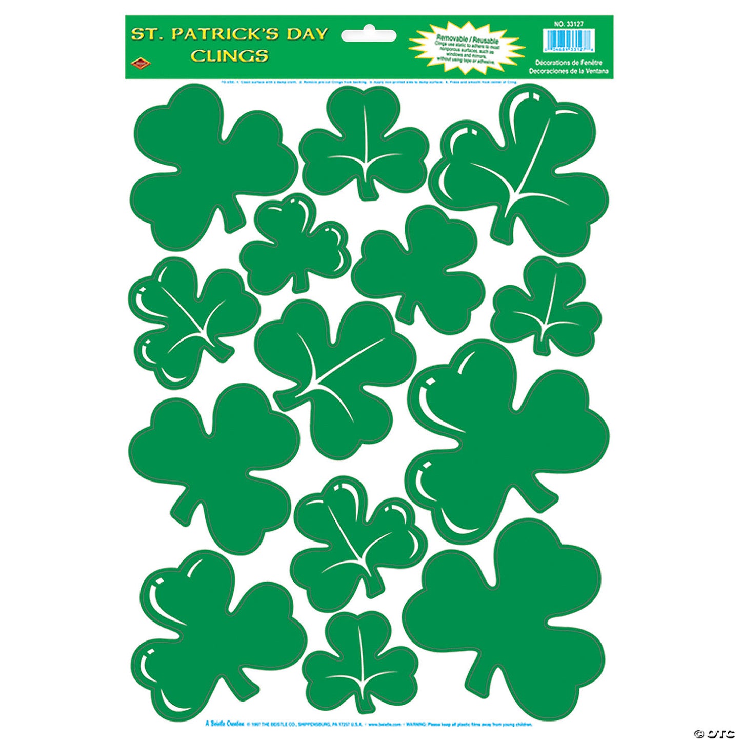 SHAMROCK WINDOW CLINGS