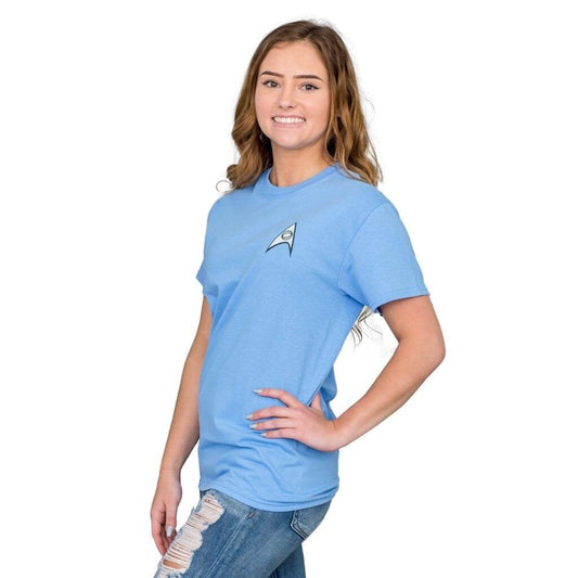 Star Trek Science Uniform Image T-shirt