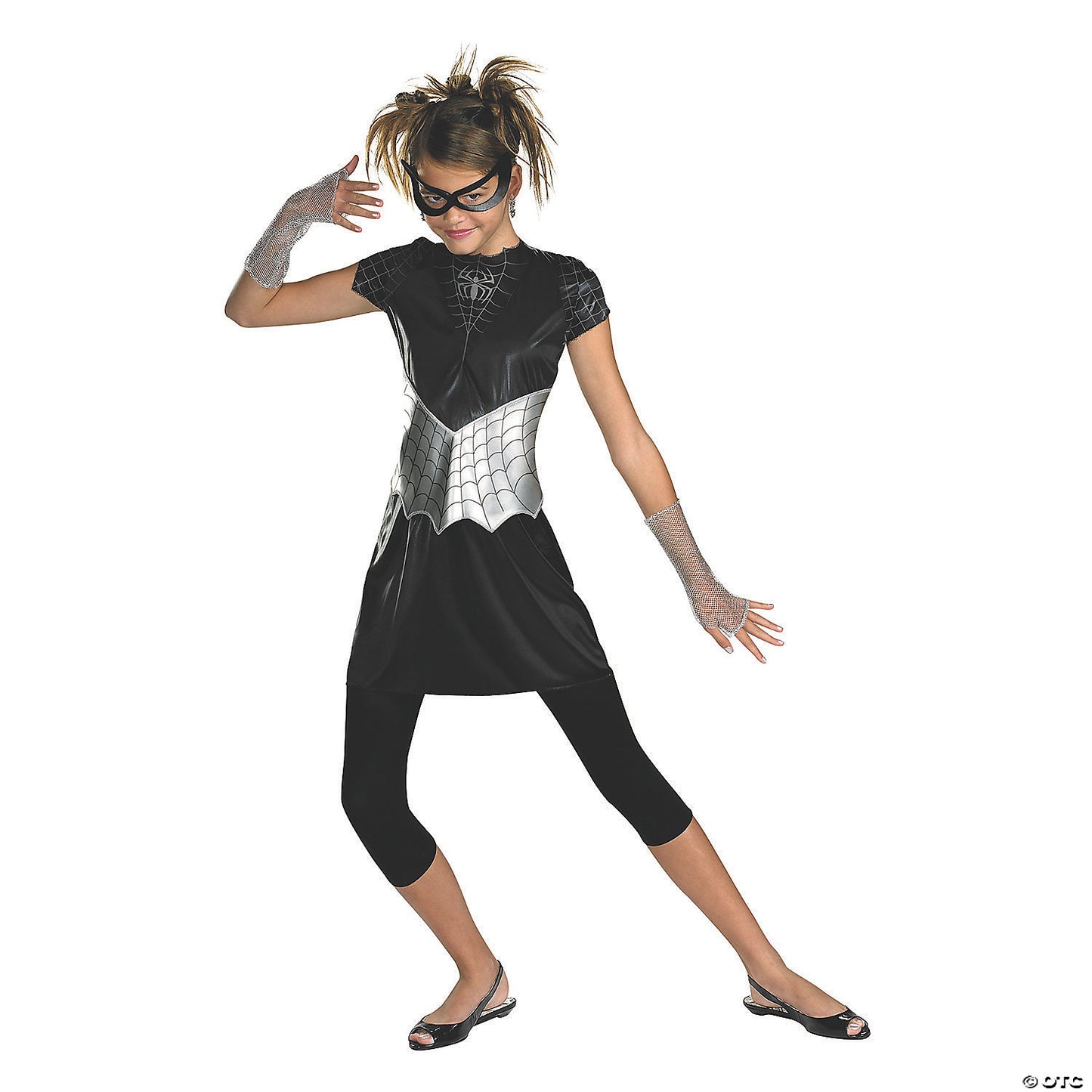 SPIDER GIRL BLACK SUITED 10-12