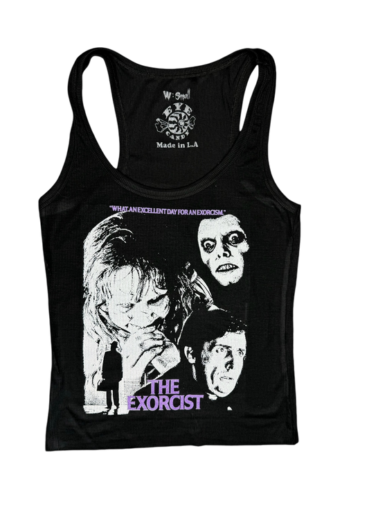The Exorcist Ribbed Tank Top (Black)