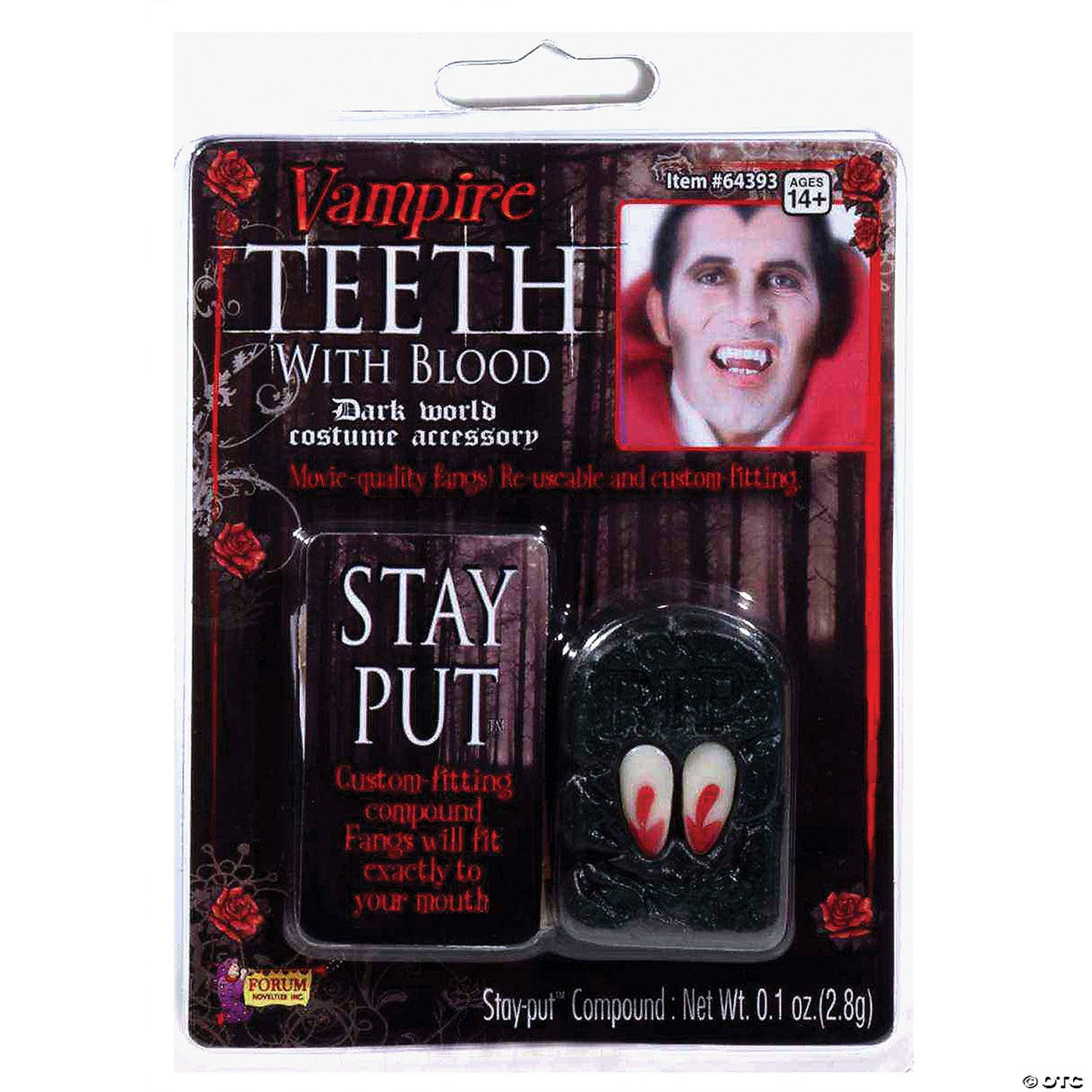 VAMPIRE FANGS WITH BLOOD