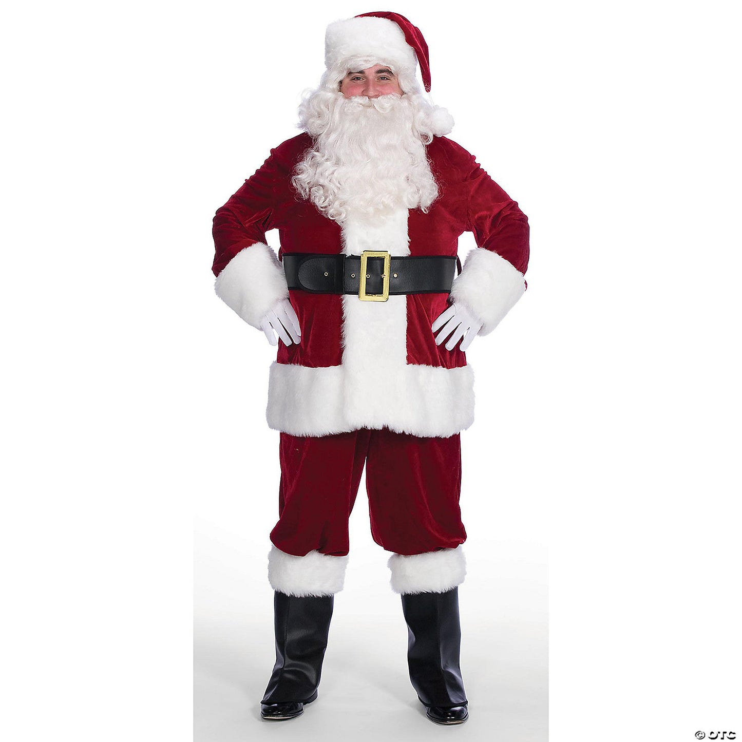 ADLT SANTA SUIT VELVETEEN MEN'S 50-56