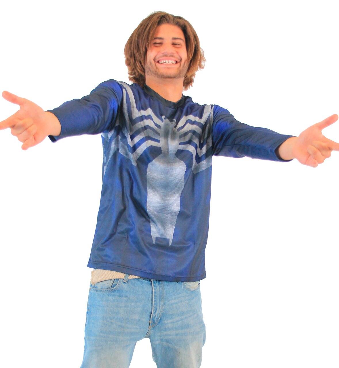 Venom Symbiote Sublimated Adult LONG SLEEVE Costume T-Shirt