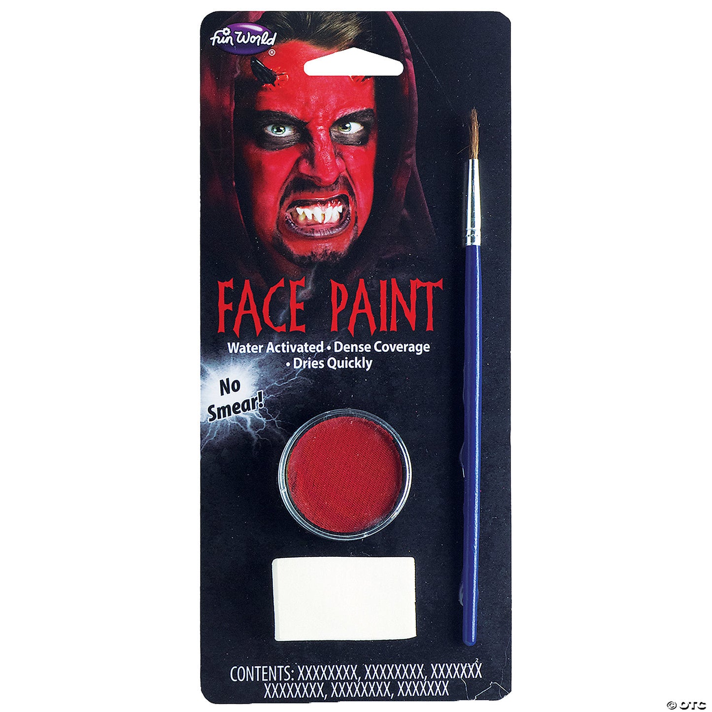 WATER ACTIVATED FACE PAINT-RED