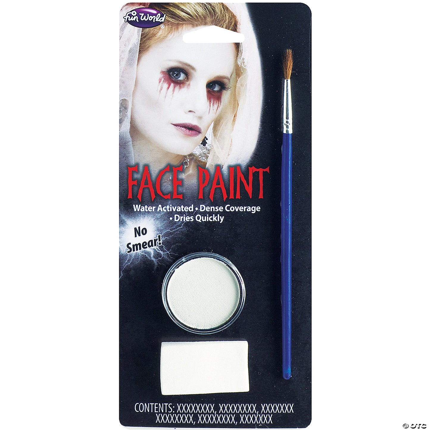 WATER ACTIVATED FACE PAINT-WHITE