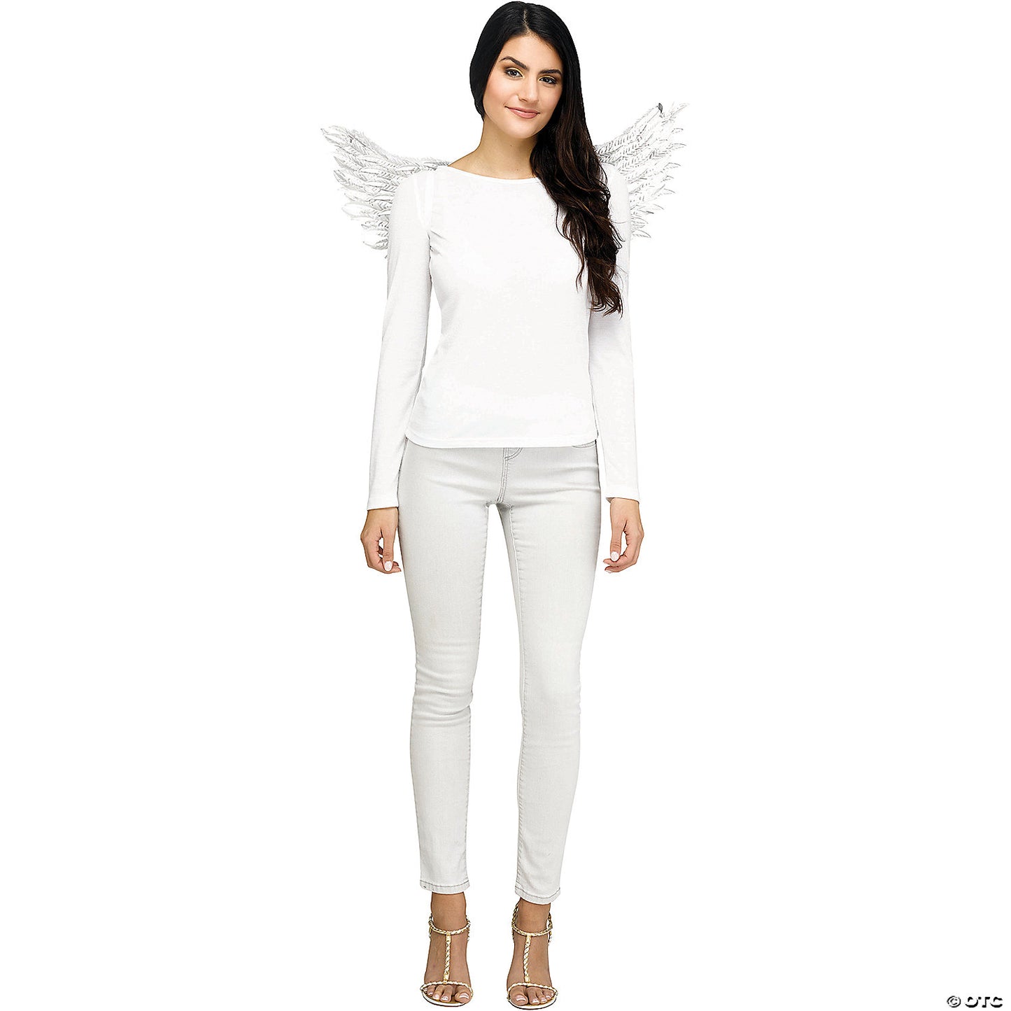 WINGS ANGEL EMBOSSED WHITE