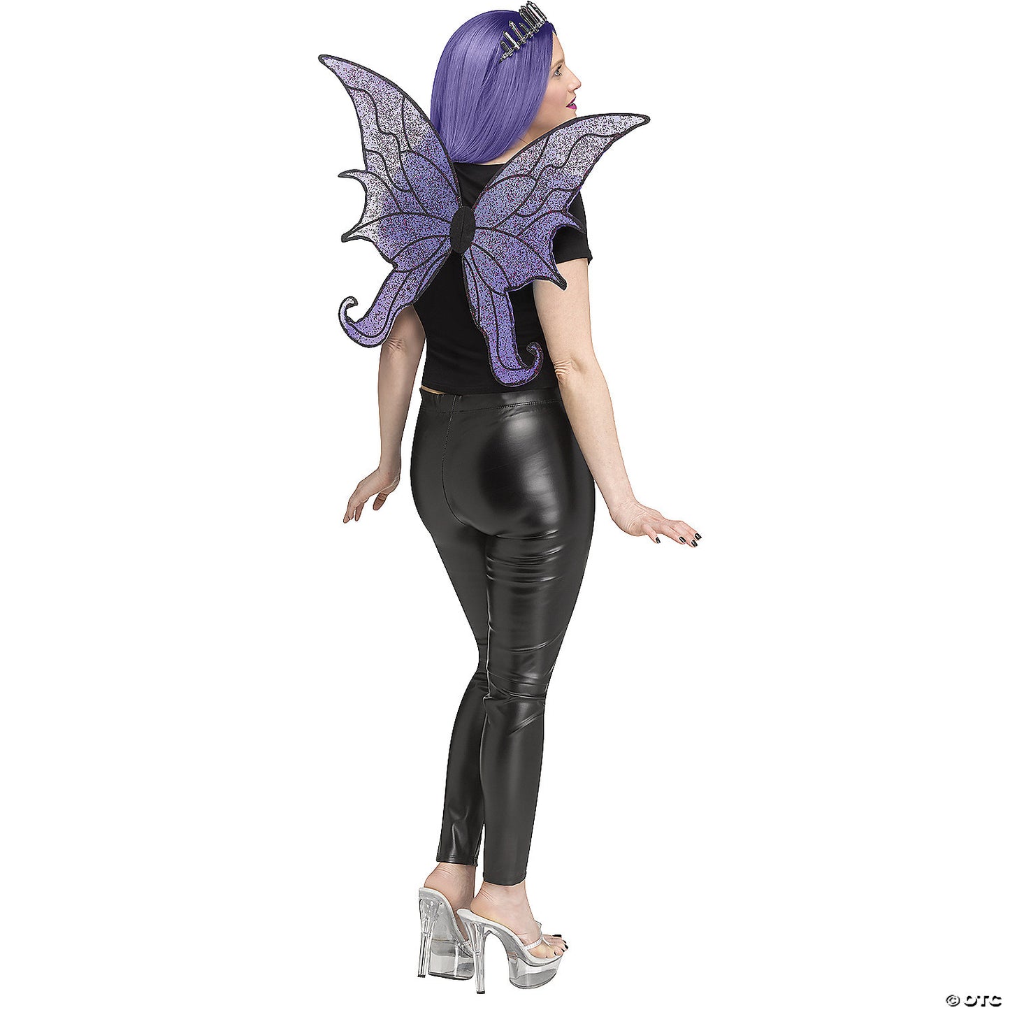 WINGS FAIRY PURPLE GLITTER