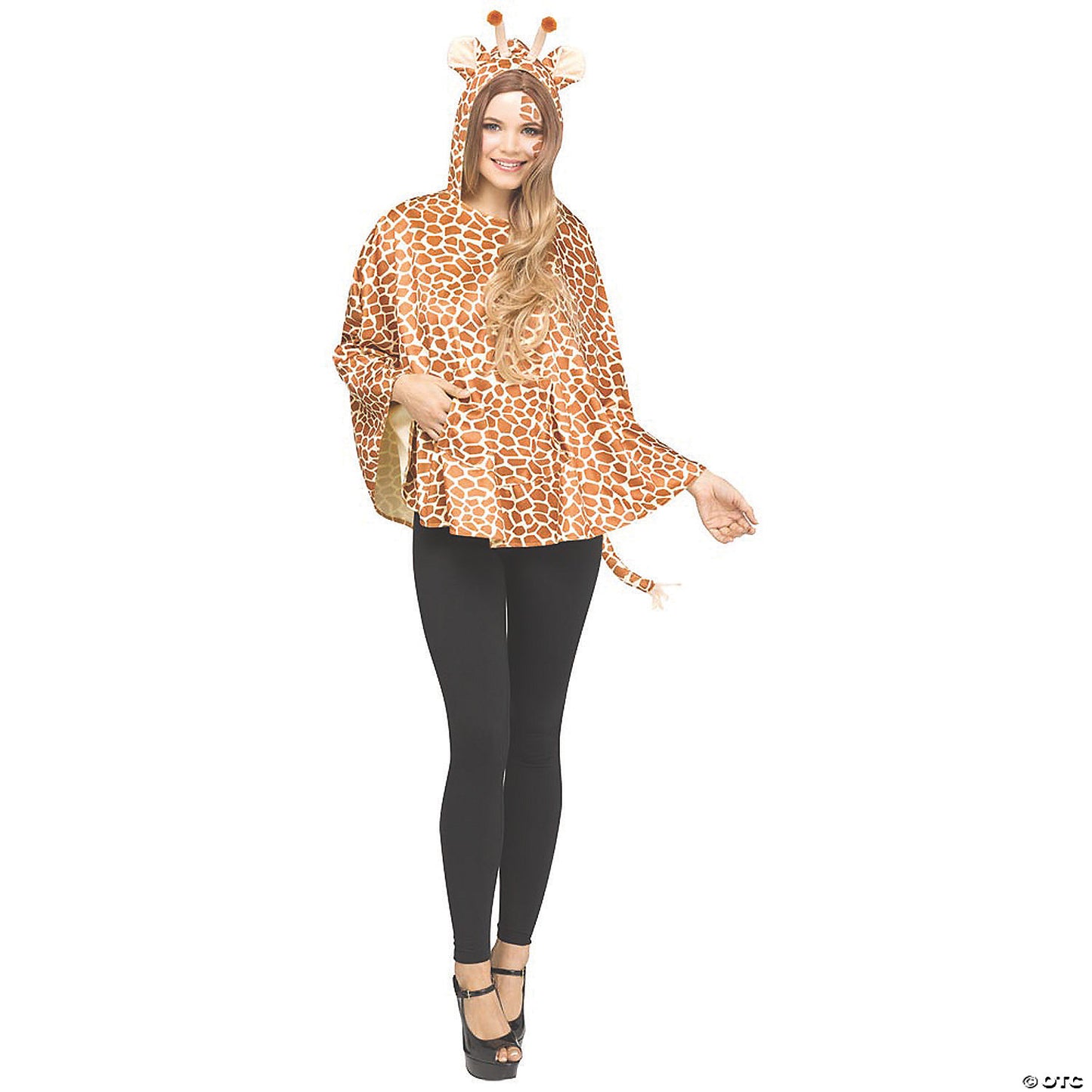 PONCHO GIRAFFE HOODED COSTUME AD
