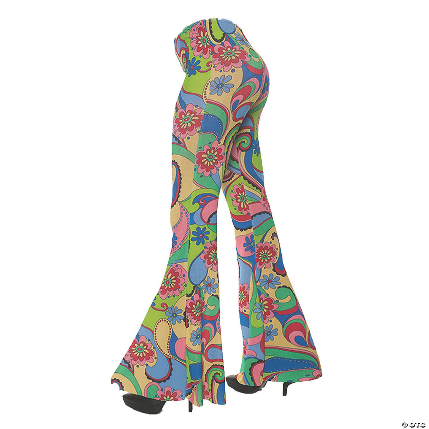 WM 70S FLWR BELL BOTTOM PANTS XLG