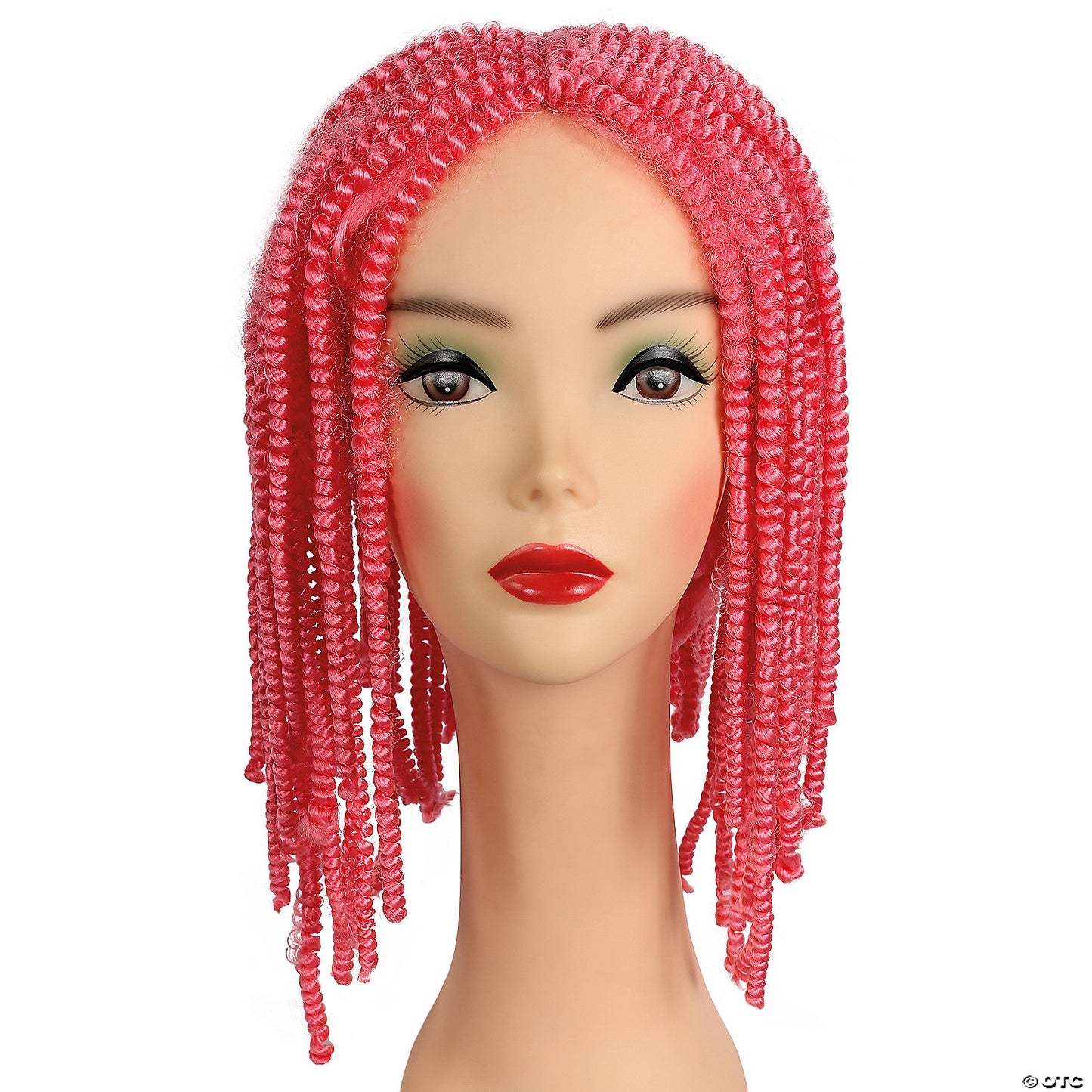SPRING CURL BARGAIN WIG-LIGHT PINK