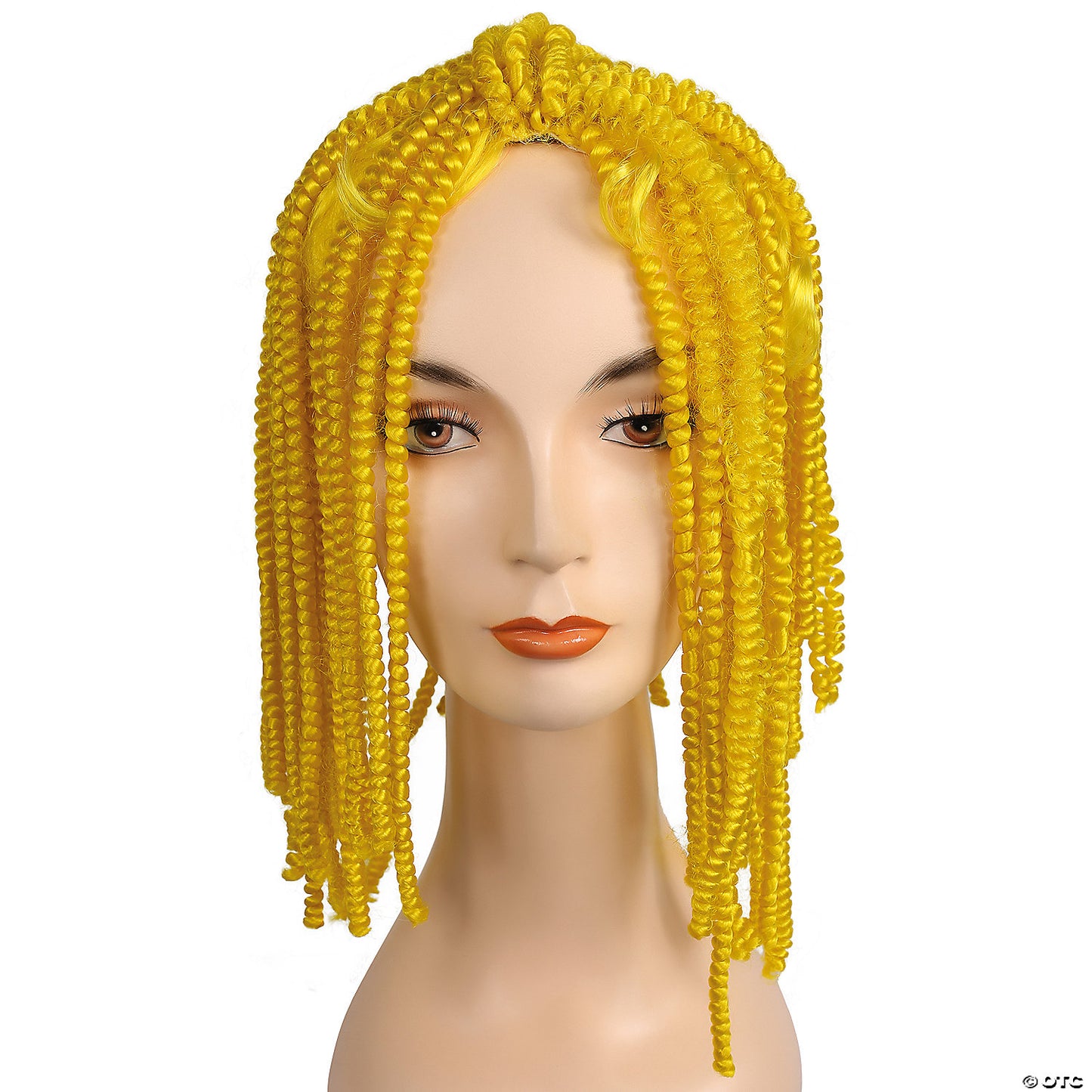 SPRING CURL BARGAIN WIG-YELLOW