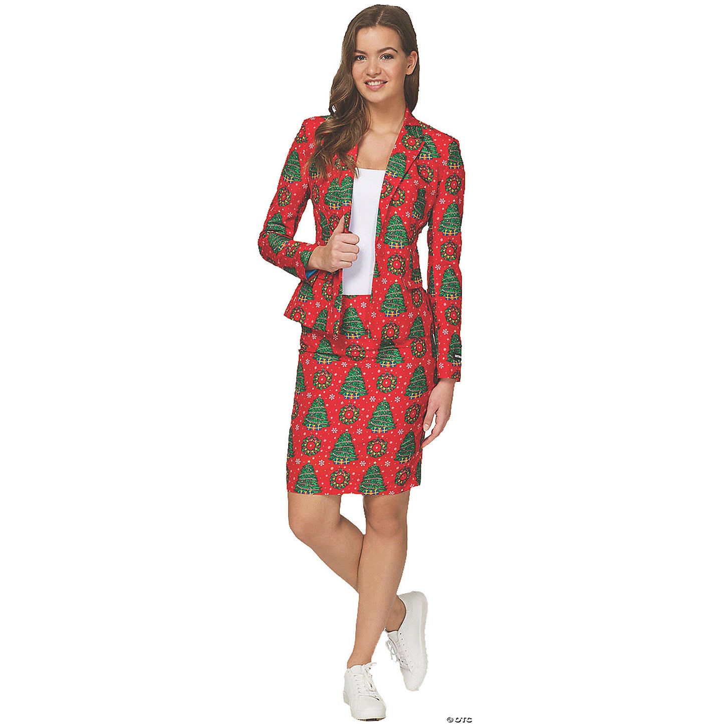 WOMEN'S CHRISTMAS TREES SUIT-MD