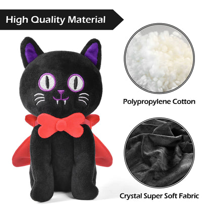 Fun Little Toys - Halloween Cat Plush Cloak - 8 Inches