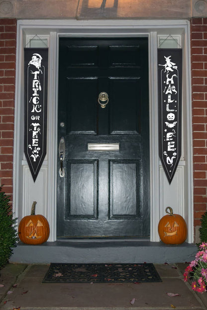 Fun Little Toys - Halloween Outdoor Hanging Porch Signs Decor Door Signs