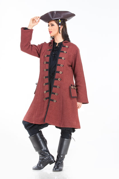 Captain Jacquotte Delahaye Pirate Coat