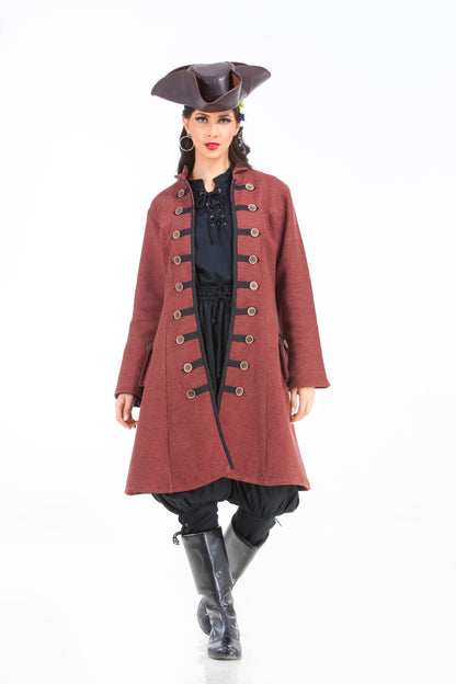Captain Jacquotte Delahaye Pirate Coat