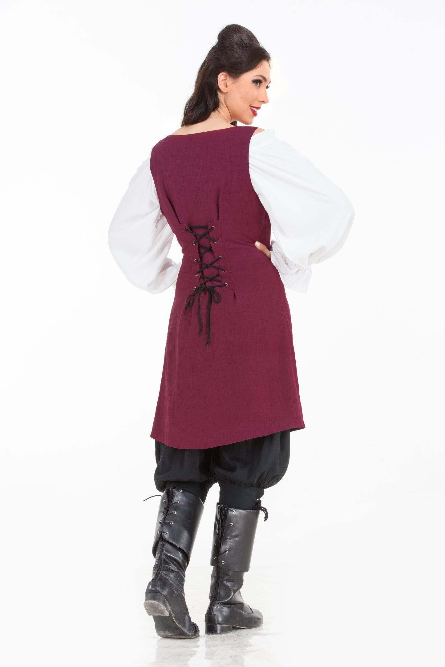 Elizabeth Pirate Linen Vest