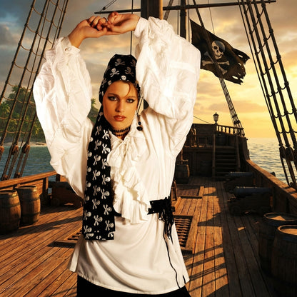Pirate Skull Scarf (Large)