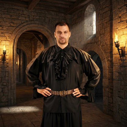 Half Cape Medieval Shirt