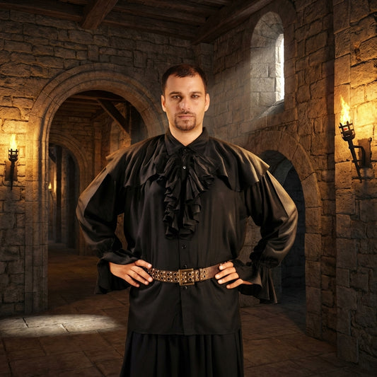 Half Cape Medieval Shirt