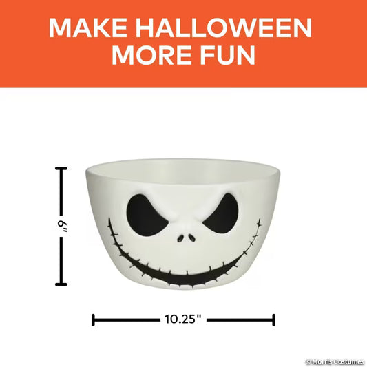 10.25" Jack Skellington Candy Bowl