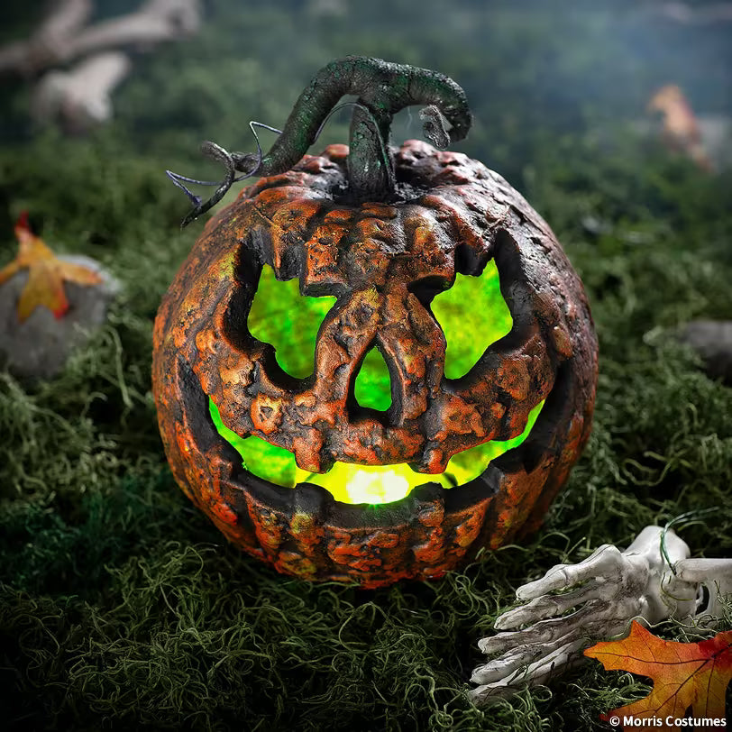 FOAM PUMPKIN WITH LIGHTS AND SOUND