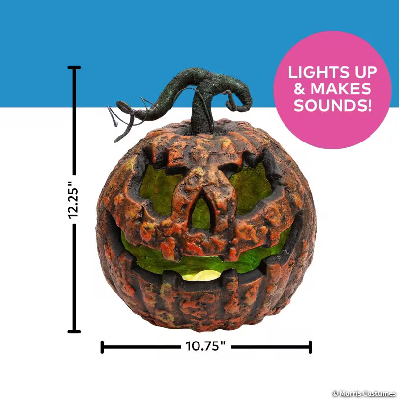 FOAM PUMPKIN WITH LIGHTS AND SOUND