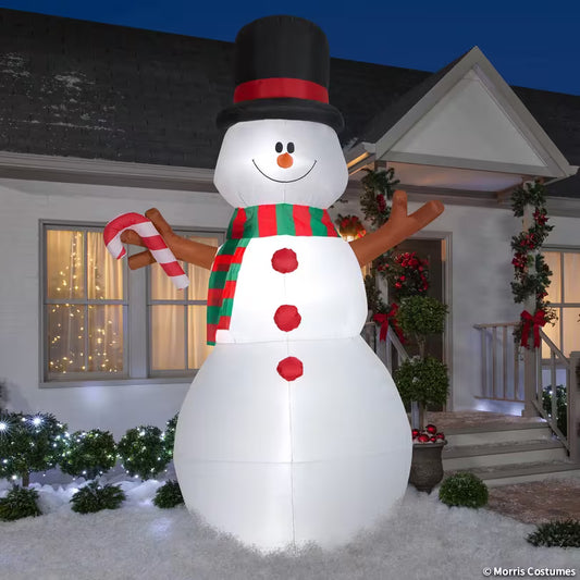 Swiveling Snowman Airblown Inflatable Christmas Decoration