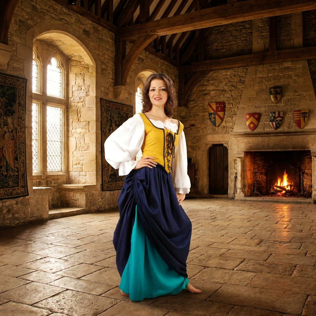 Double-Layer Medieval Skirt