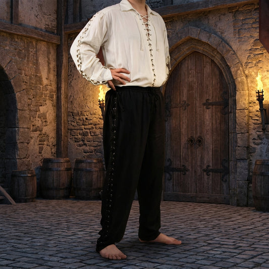 Lace-Up Pants