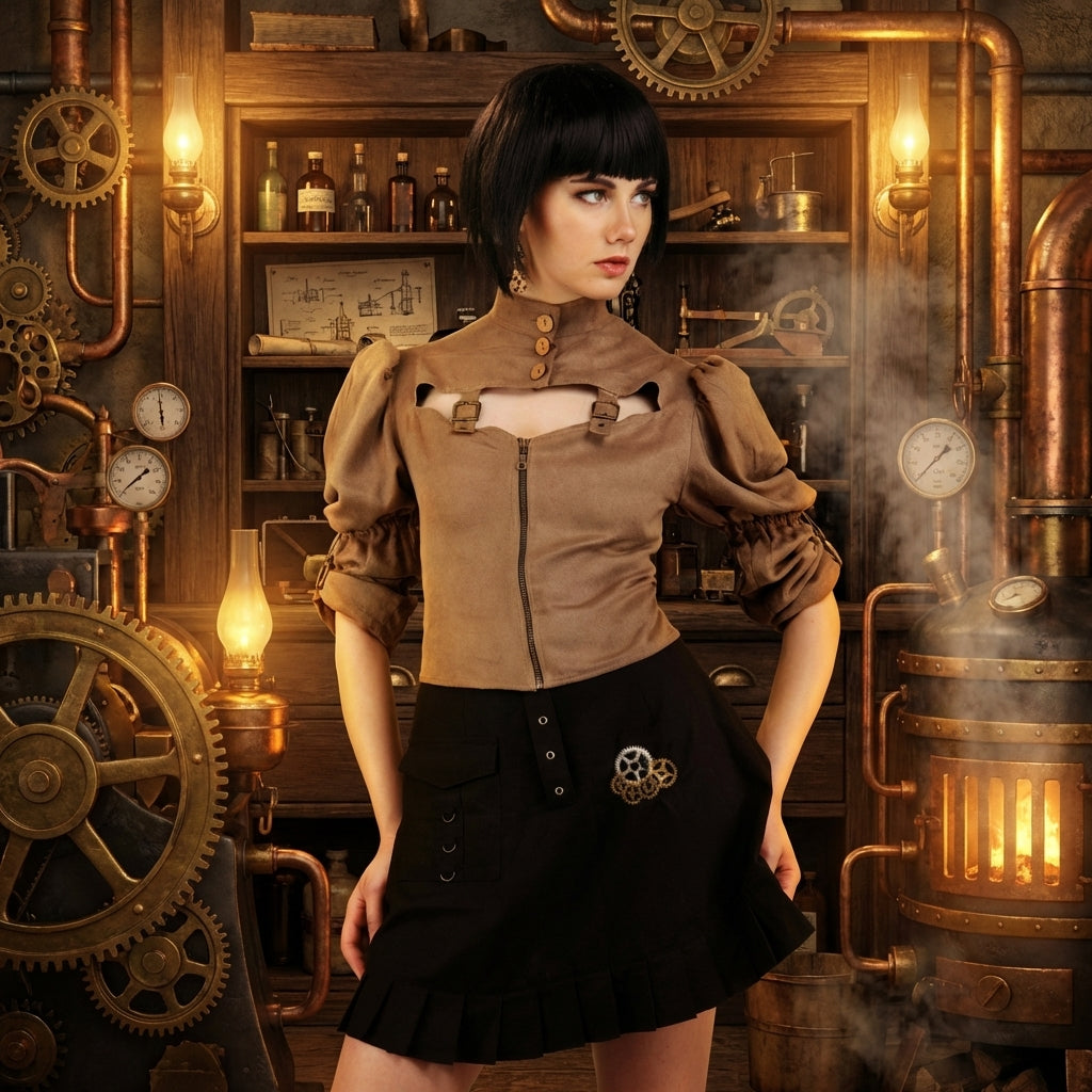 Steampunk Short Skirt