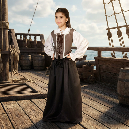 Girls Reversible Pirate Bodice