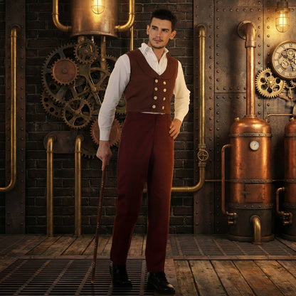 Canvas Classic Pants-Maroon
