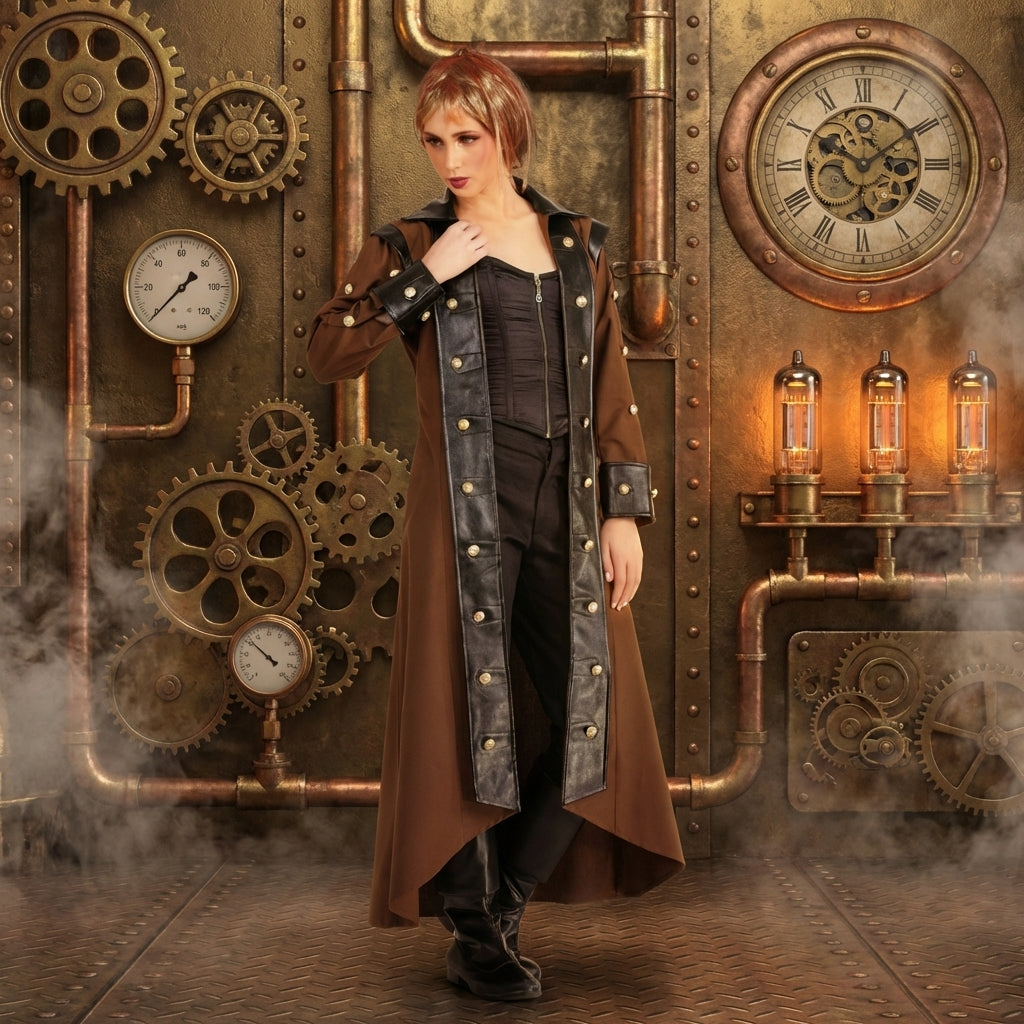Lieutenant Estfeld Steampunk Trench Coat