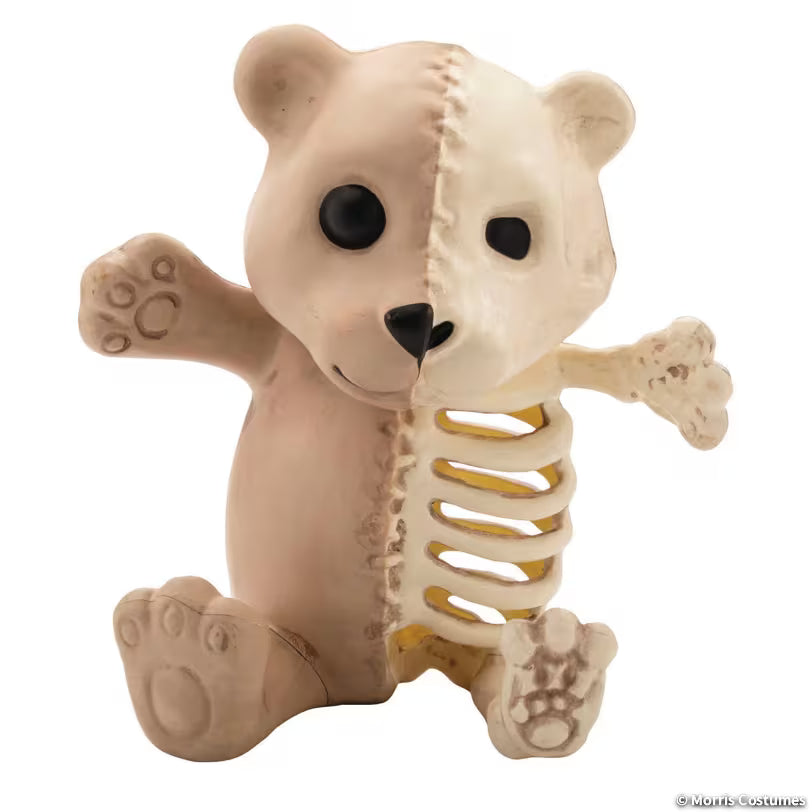 LARGE HALF BONEZ TEDDY SKELETON