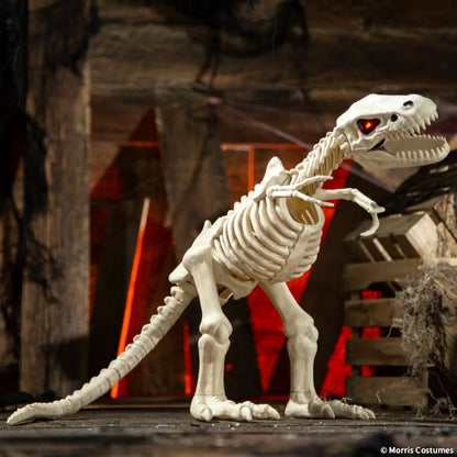 15 1/2" Animated Light-Up Tyrannosaurus Rex Skeleton