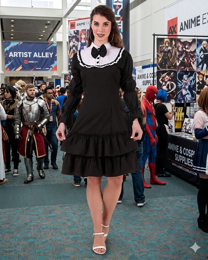 Lolita Contrast Yoke Dress