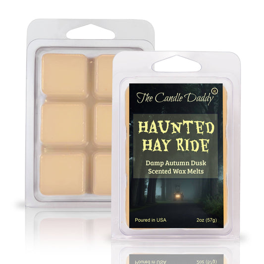 The Candle Daddy - HAUNTED HAY RIDE - DAMP AUTUMN DUSK HALLOWEEN SCENTED WAX